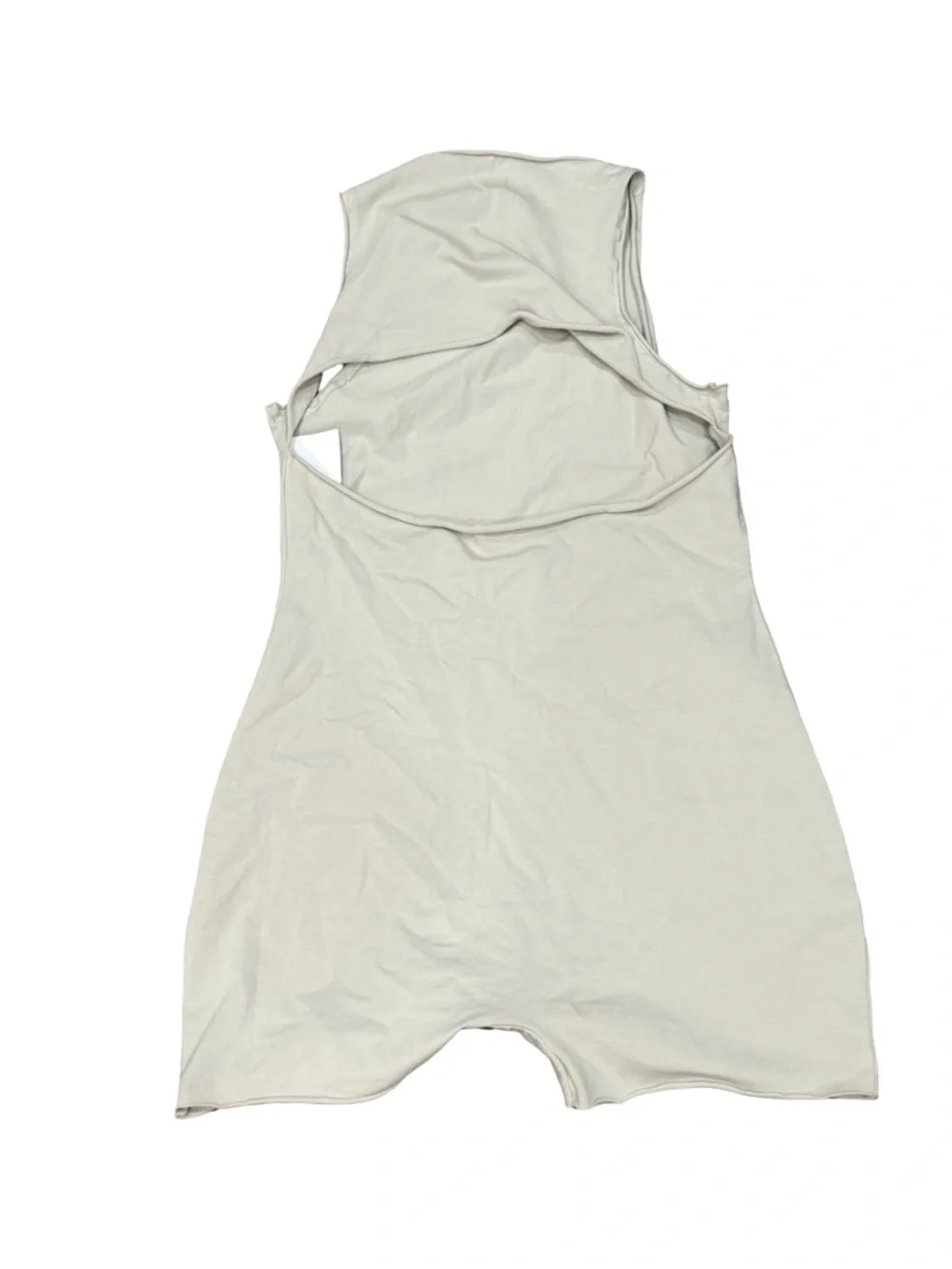 ✨ SKIMS Raw Edge Onesie Stone NWT Size L Neutral Minimal Lounge‎ Bodysuit